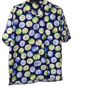 Tulliano Citrus Print Shirt Medium